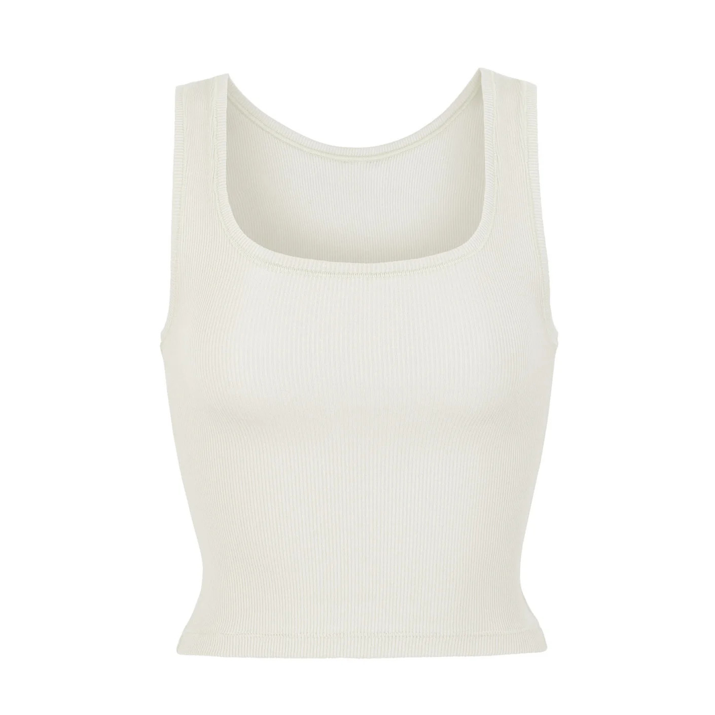 Cotton Rib Tank - Bone | SKIMS | SKIMS (US)