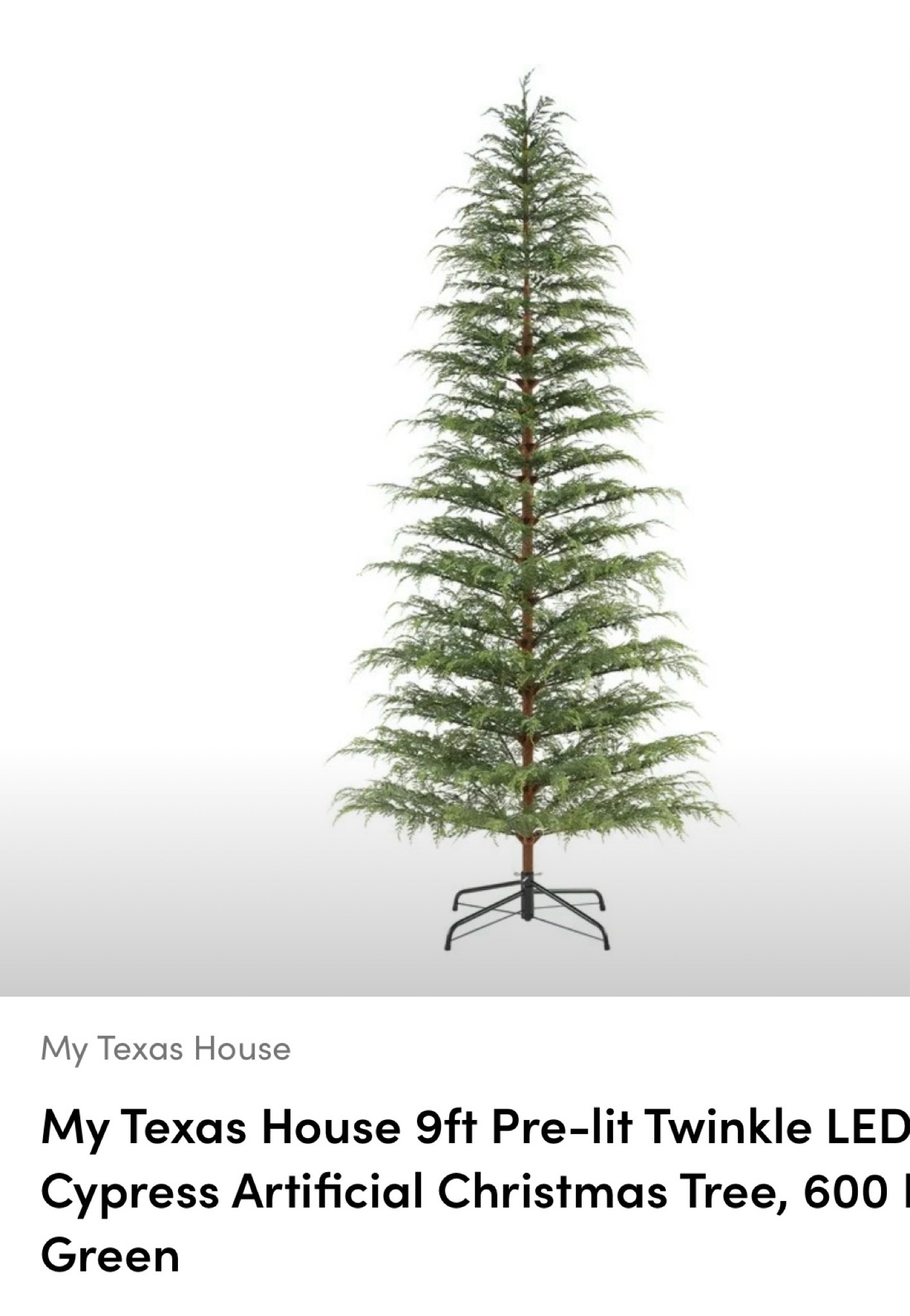 9ft viral Christmas tree “my Texas house cypress tree 