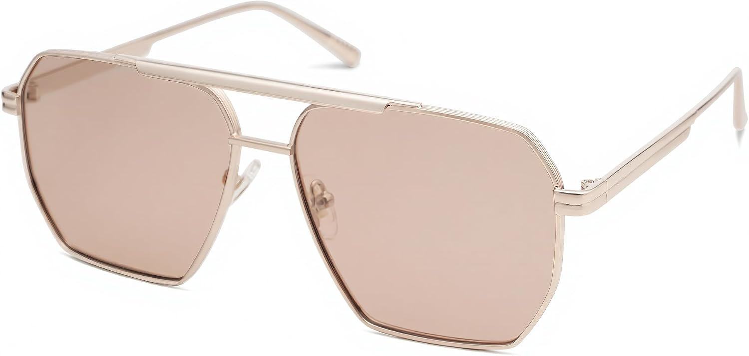 SOJOS Retro Oversized Square Polarized Sunglasses for Women Men | Amazon (US)