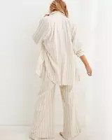 Aerie Pool-To-Party Linen Blend Cover Up Shirt | Aerie