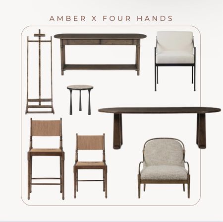 Seating and dining from amber x four hands!

#LTKhome #LTKsalealert