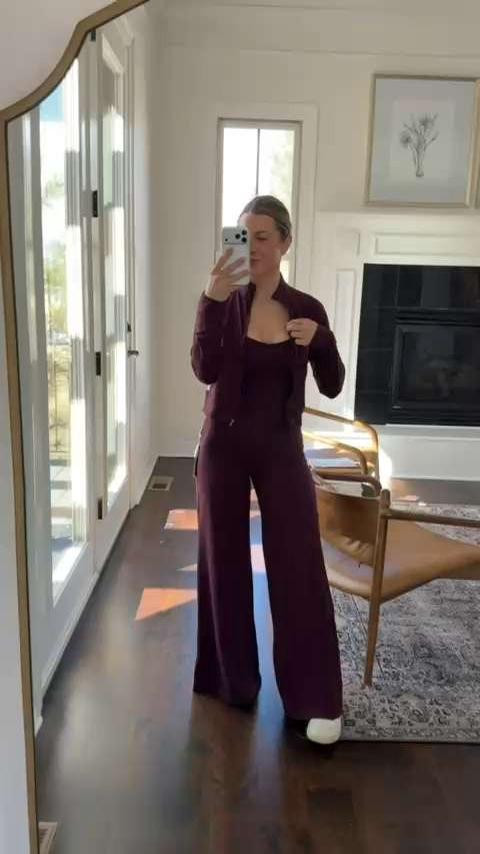 Soft, sporty, and secretly pajama-level comfy. Wearing the Vuori Halo mini track jacket, cami, and easy wideleg pant with 20% off for new customers using the LTK in-app code. 🤍✨🛍️

#vuori #vuoristyle #ltkstyle #ltkfinds #athleisurestyle #everydayoutfit #widelegpants #cozyoutfit #casualstyle #springoutfit 

 #LTKSpringSale #LTKActive #LTKSaleAlert