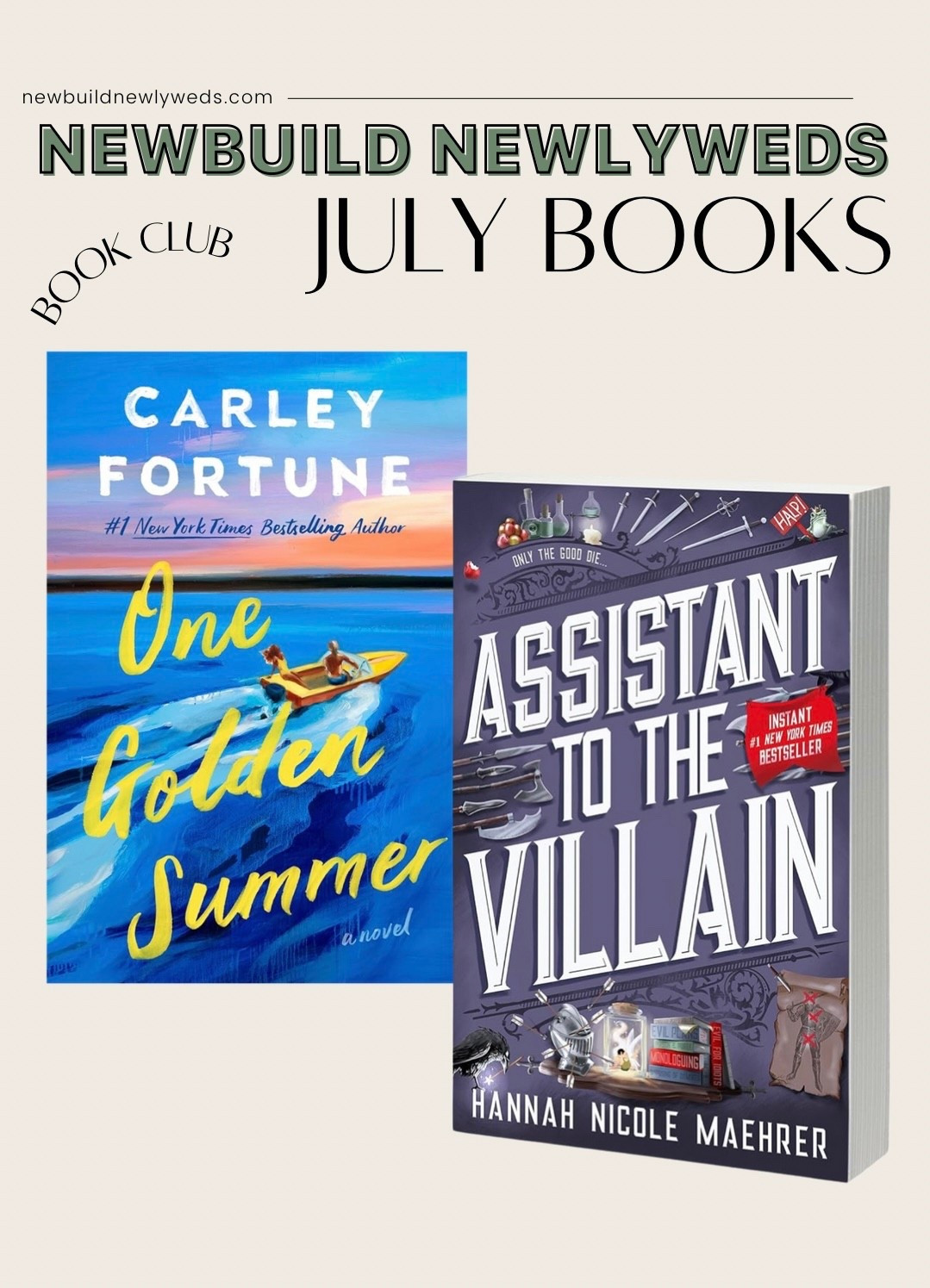 Join our book club and grab the two books we’ll be reading for the month of July! 