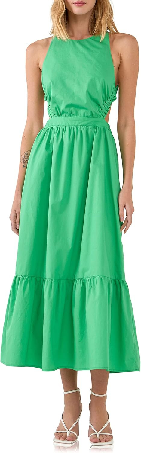 English Factory Women's Elastic Detail Sleeveless Dress | Amazon (US)
