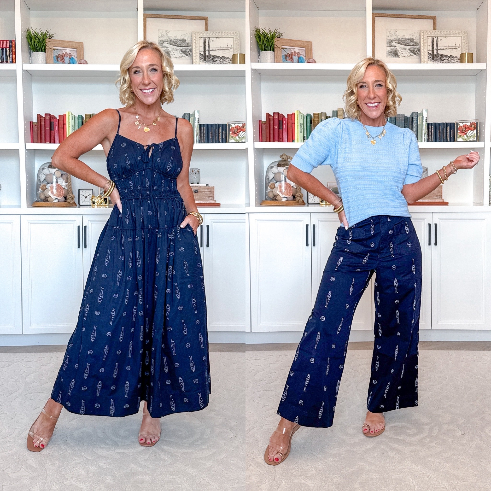 Walmart new arrivals:
• Printed Smocked maxi dress - size XS. $32. 3 colors. 
• Embroidered pants w/ patch pockets - size XS. $26.
• Textured sweater tee w/ puff sleeves - size XS. $22. 3 colors. 
• sandals - tts. 
• necklace, earrings & bracelets linked.


#LTKSeasonal #LTKOver40 #LTKFindsUnder50