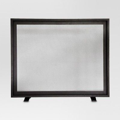 Flat Panel Fireplace Screen - Matte Black Finish - Threshold™ | Target