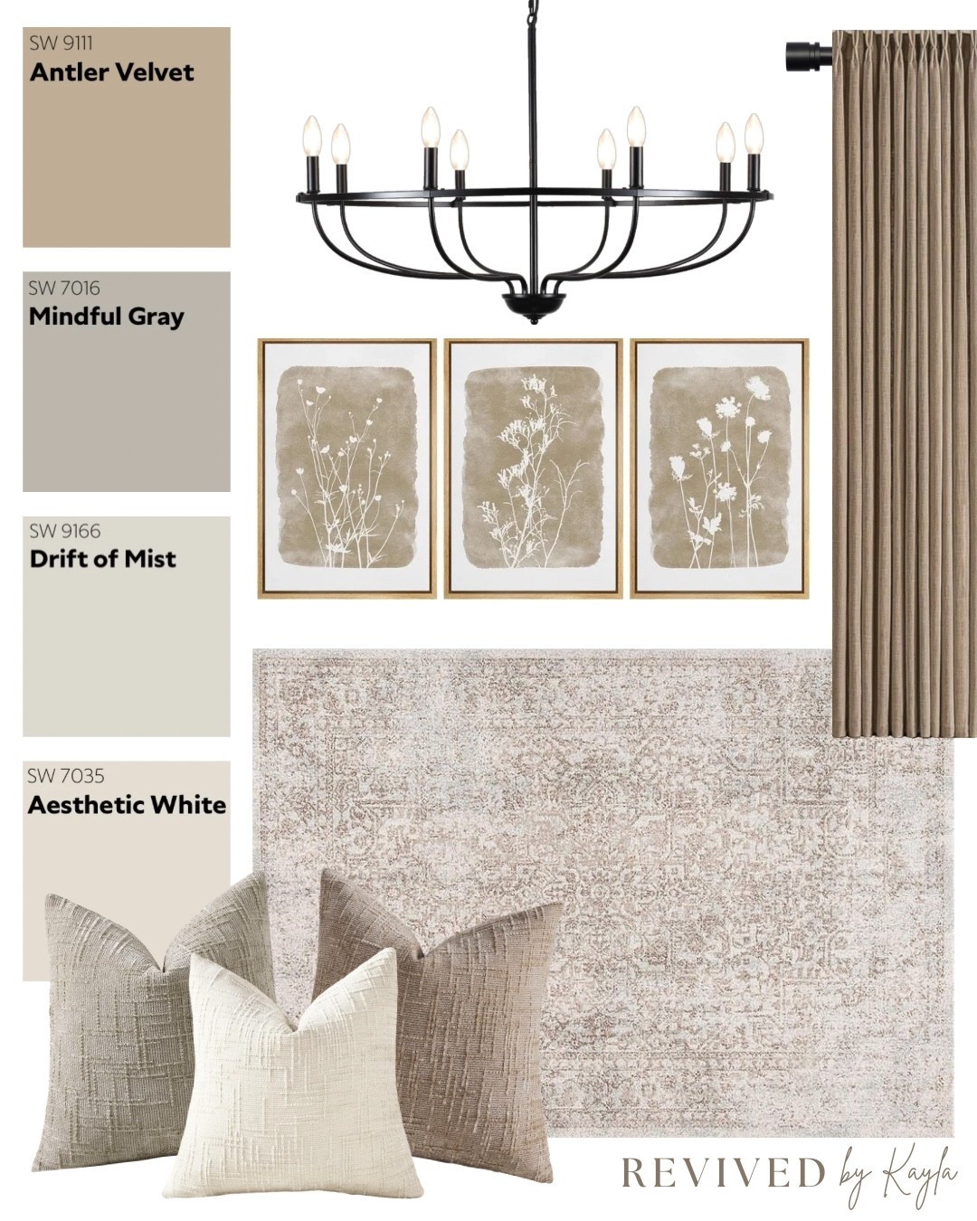 Neutral tan and grey room design mood board 🤎🩶🤍

#homedecor #homedesign #roomdecor #neutral #traditonal #modern #cozy #livingroom #bedroom #homeinspo #makeover #moodboard #paintcolors 

#LTKHome #LTKFindsUnder100 #LTKFindsUnder50