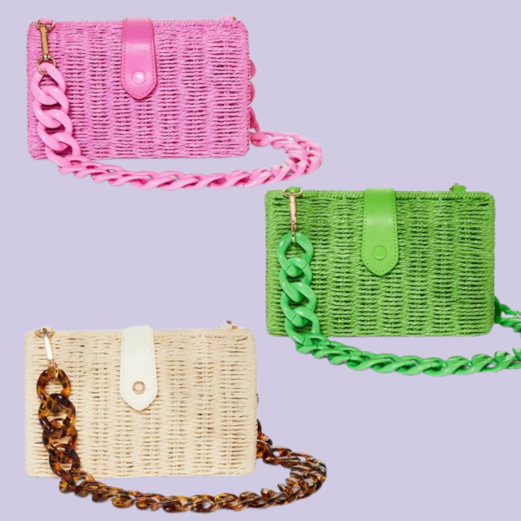 These bags!!! So chic - ordering the pink! 