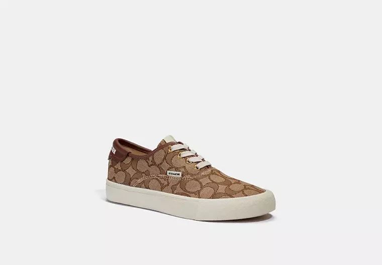 Coach Outlet Citysole Skate Sneaker - Beige/Brown, Size: 7.5 | Coach Outlet