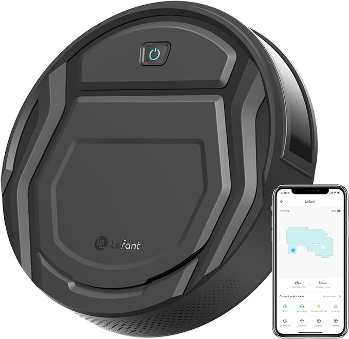 Lefant M210Pro Robot Vacuum Cleaner,Strong Suction,120 Mins Run Time,Wi-Fi Connected,Scheduled Cl... | Amazon (US)