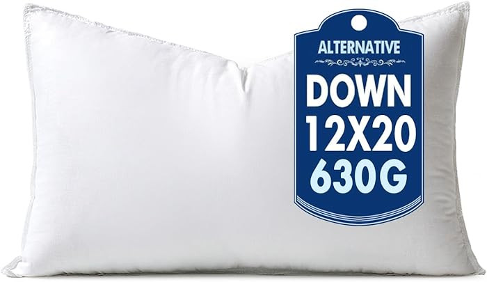 MIULEE 12x20 Down Alternative Pillow Insert Decorative Throw Pillow 12 x 20 Inch Body Bed Sleepin... | Amazon (US)