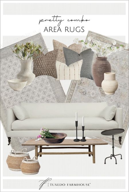 These two rugs coordinate so beautifully together for adjacent spaces. 

Living room decor, living room furniture, area rugs, throw pillows, flower vases, pottery vases, sofas, coffee tables, floor baskets, side tables, candlesticks,  dough bowls, home decor, spring decor. 

#ltkseasonal

#LTKhome #LTKFind #LTKstyletip