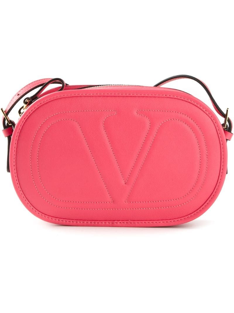 VALENTINO GARAVANI embossed logo crossbody bag | FarFetch US