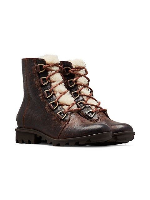 Phoenix Shearling & Leather Combat Boots | Saks Fifth Avenue OFF 5TH