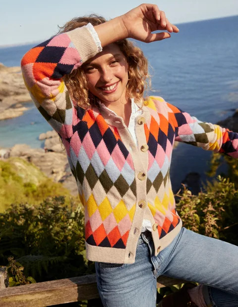 Patterned Cardigan | Boden (US)
