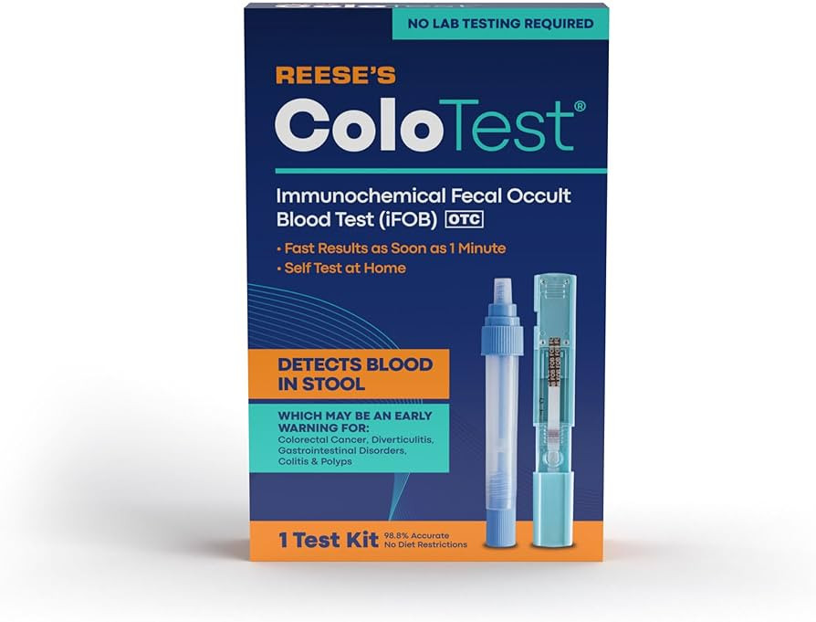Reese's ColoTest Immunochemical Fecal Occult Blood Test (iFOB) FIT Test for Colorectal Cancer Scr... | Amazon (US)