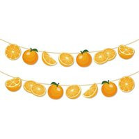 Orange Citrus Garland Banner, Little Cutie Baby Shower Decor, Fruit Birthday Decoration, Orange Summer Party Supplies Banner | Etsy (US)