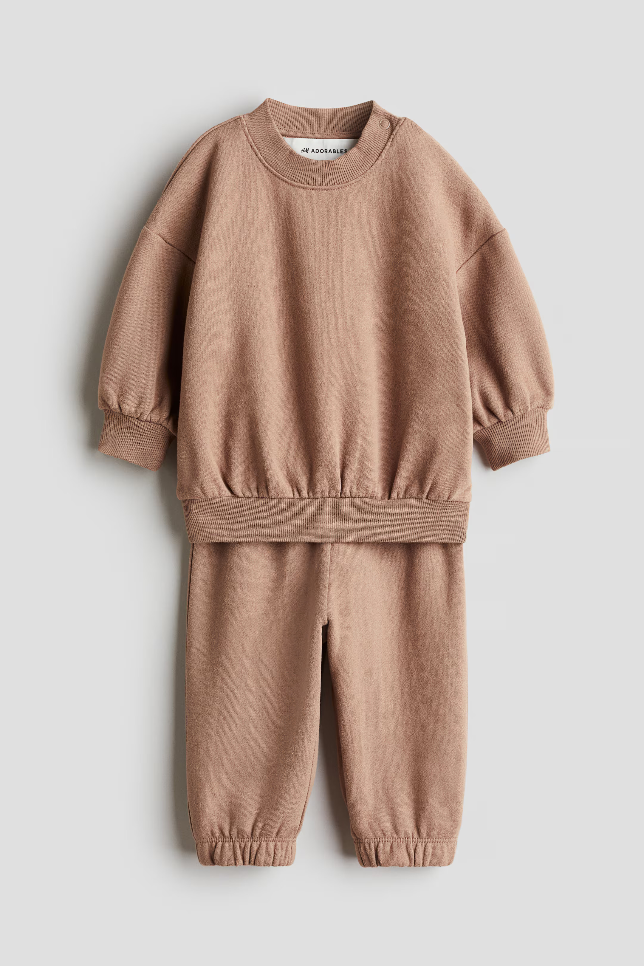 2-piece cotton sweatshirt set | H&M (UK, MY, IN, SG, PH, TW, HK)