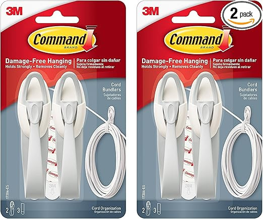 Command Cord Bundlers, Cord Organizer, 2-Bundlers Per Pack, Sold As 2 Packs (17304-ES) | Amazon (US)