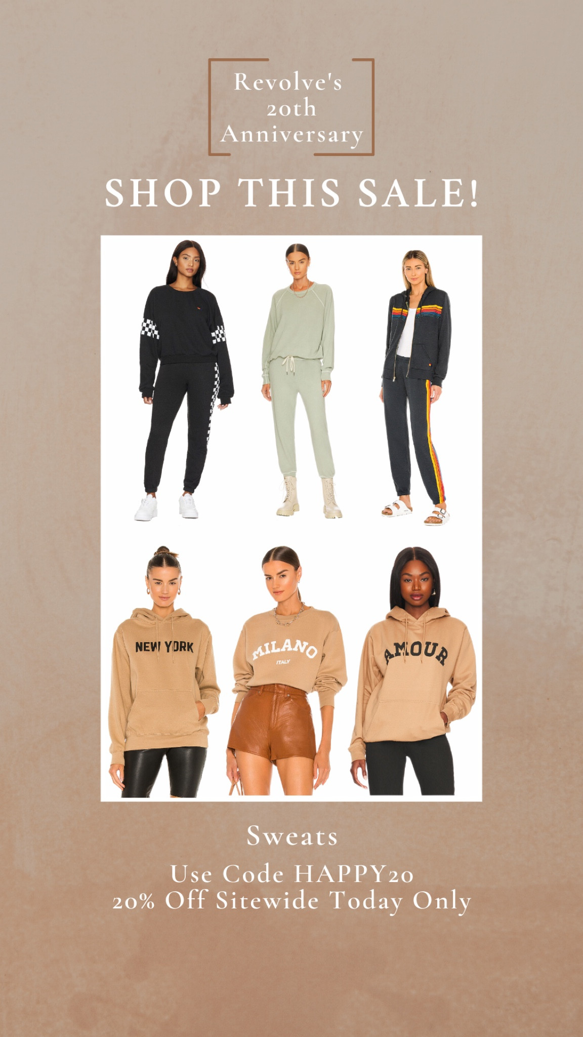 Sweatshirts & sweatpants 20% OFF TODAY ONLY at Revolve! Use code HAPPY20

#LTKSale #LTKSeasonal #LTKfit