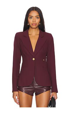 Smythe Classic Duchess Blazer in Plum from Revolve.com | Revolve Clothing (Global)