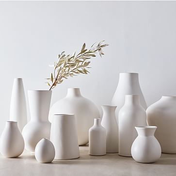 Pure White Ceramic Vases | West Elm (US)