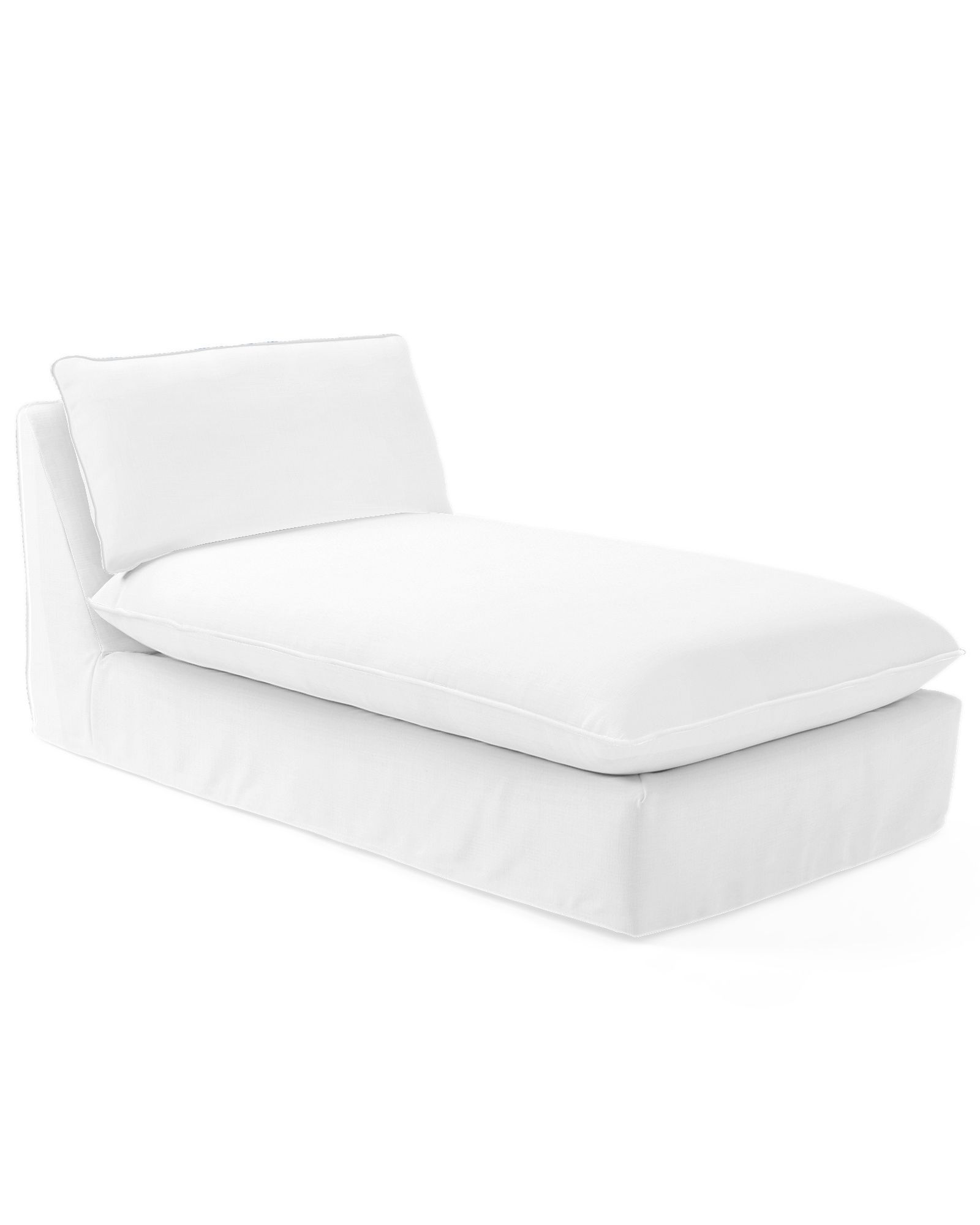 Paros Chaise with White Rope Trim | Serena and Lily
