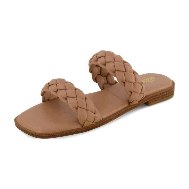CUSHIONAIRE Women's Vicki Braided Slide Sandal +Memory Foam | Walmart (US)