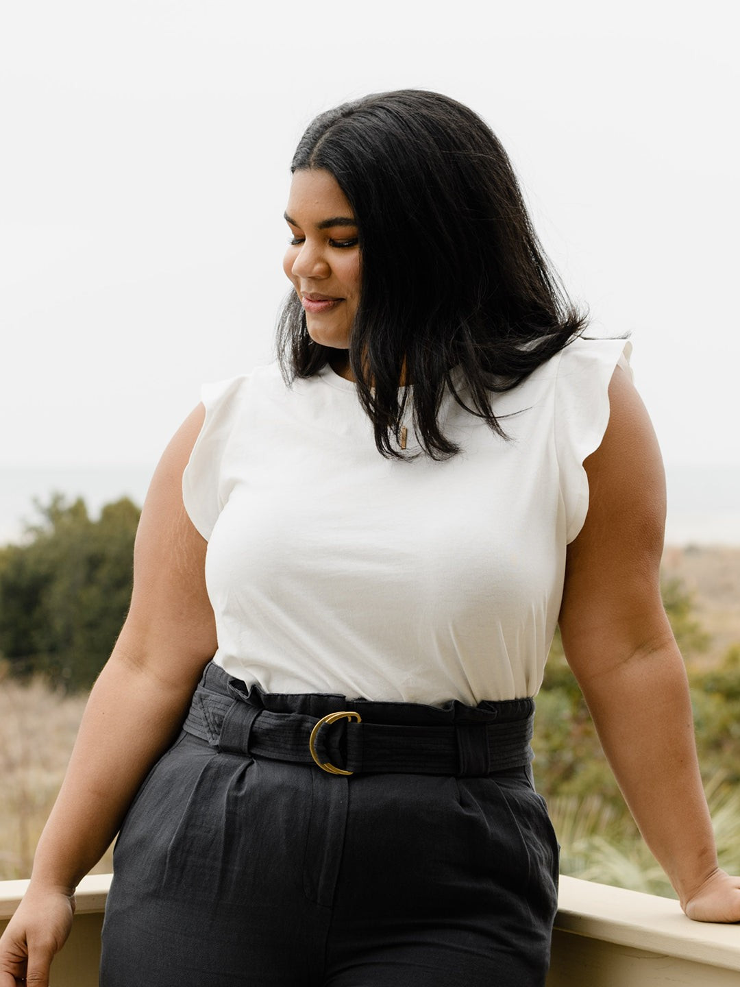 Toni Ruffle Tank | ABLE