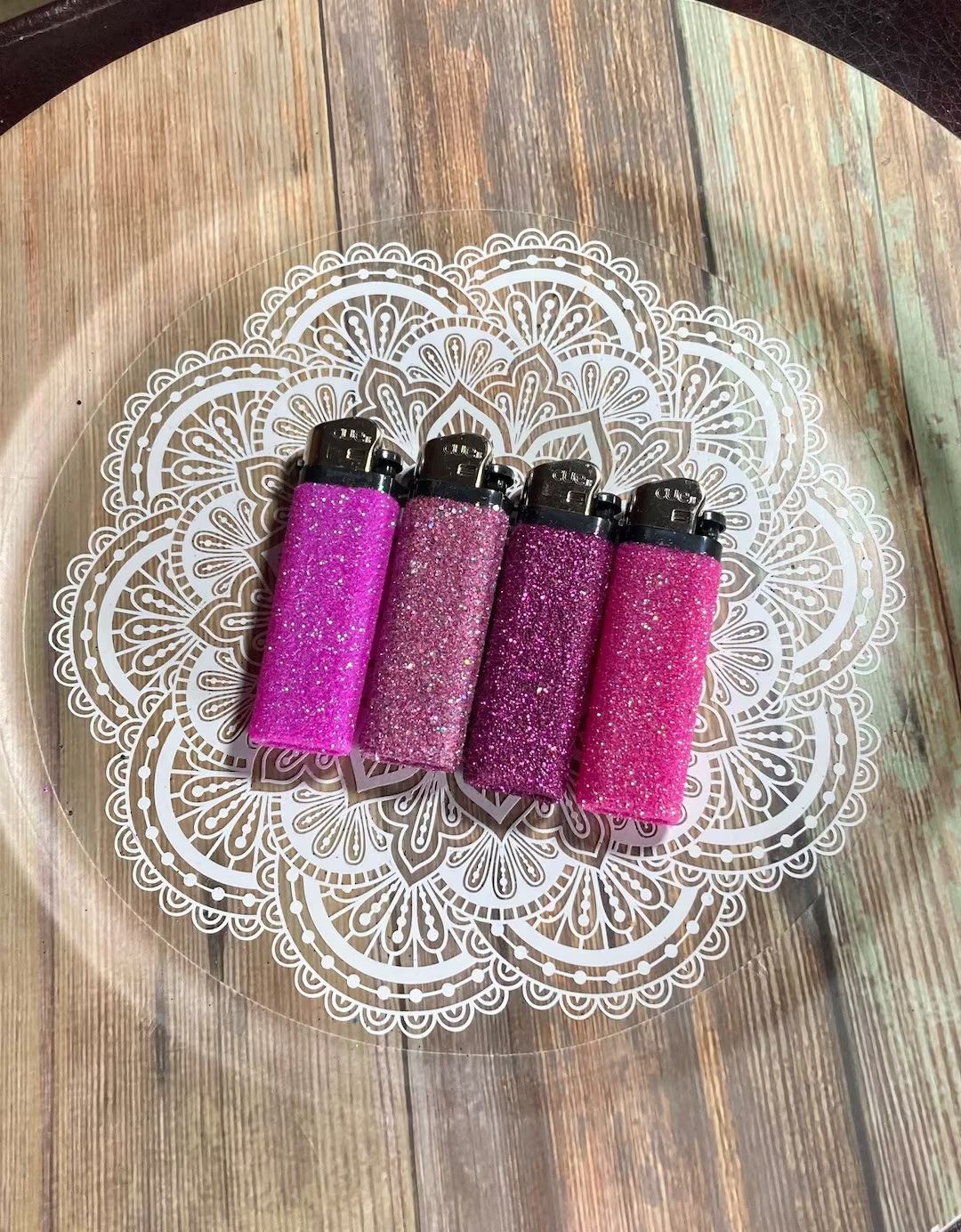 Pink Glitter Lighters Glam Lighter Set Fun Disposable - Etsy | Etsy (US)