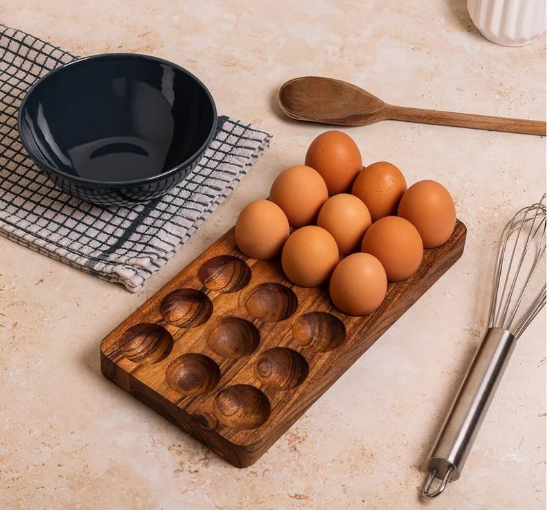 18 hole wooden egg tray | Etsy (US)