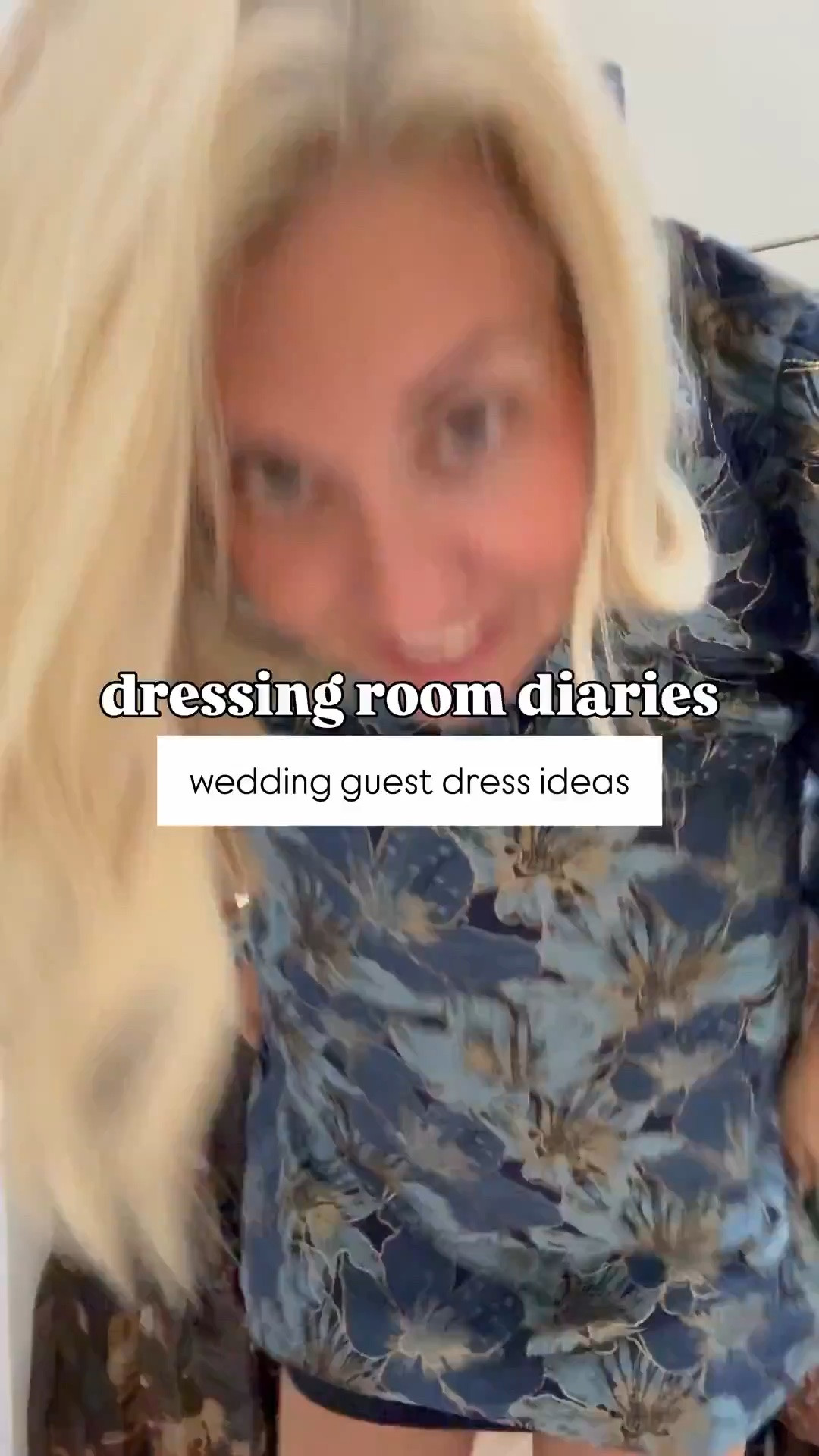 Dressing Room Diaries..wedding guest dress ideas!
Sizing:
Blue Floral Mini - small
Brown Organza - 4
Brown Floral - 4
Navy Satin Shirtdress - 4 
Printed Chiffon Shirtdress - 8 need 4
Snakeskin Metallic - 4 need 2
Chambray Corset - small need xs