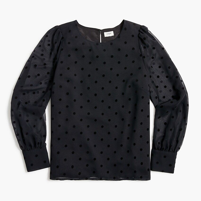 Flock dot top | J.Crew Factory