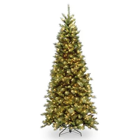 6.5? Pre-Lit Tiffany Fir Medium Artificial Christmas Tree ?Medium Lights | Walmart (US)