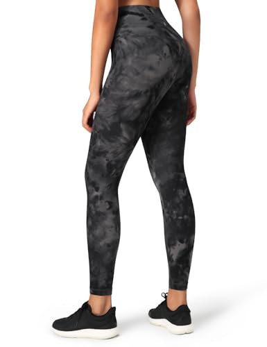 HeyNuts Pure&Plain Workout Pro 1.0 Leggings 25", Diamond Dye Coal Black, L | Amazon (US)