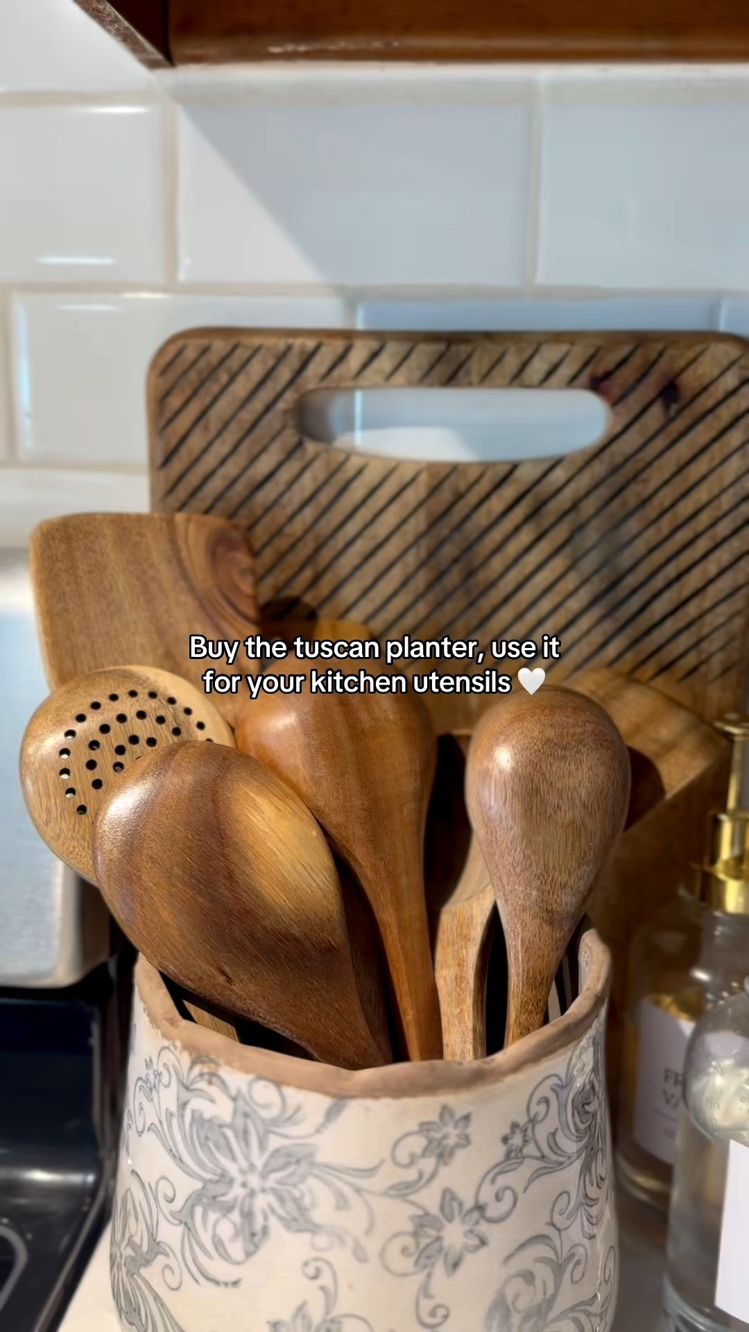 love this tuscan planter for my
utensils

#LTKfoodie #LTKmomlife #LTKHome