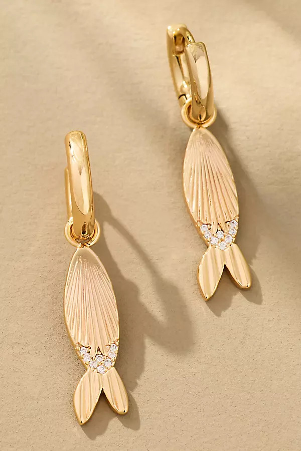 Icon Charm Huggie Hoop Earrings | Anthropologie (US)