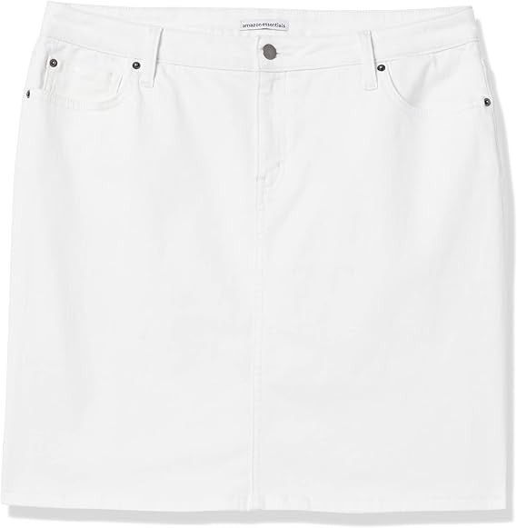 Amazon Essentials Women's Classic 5-Pocket Denim Skirt (Available in Plus Size) | Amazon (US)