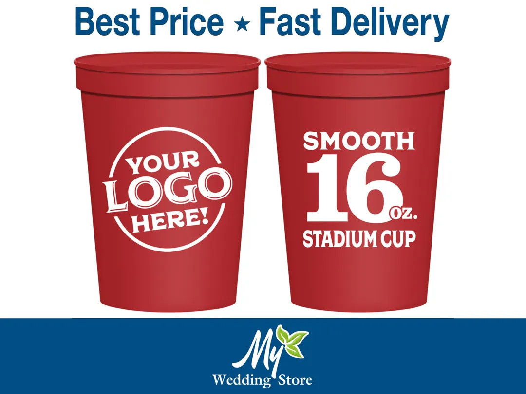 Plastic Cups, Stadium Cups, Party Cups, Plastic Stadium Cups, Plastic Party Cups, Personalized Pl... | Etsy (US)