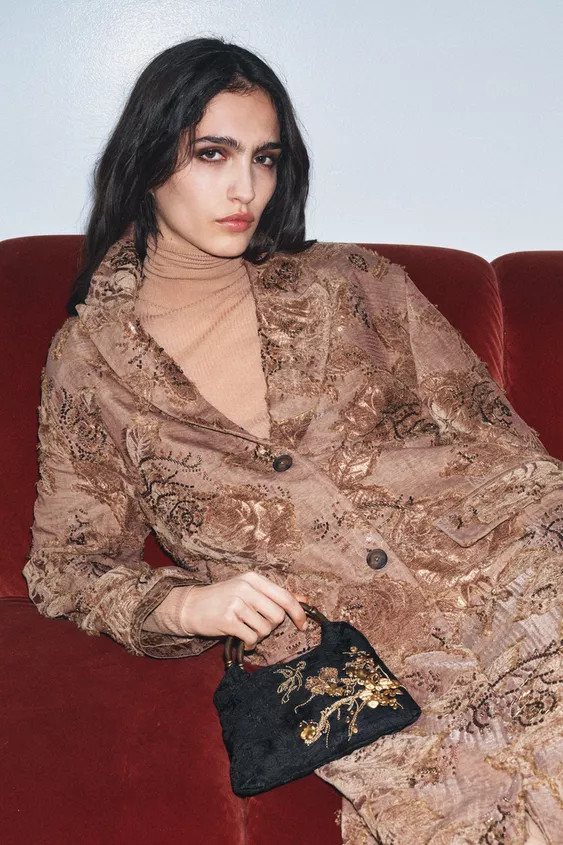 EMBROIDERED MINI BUCKET BAG | Zara US