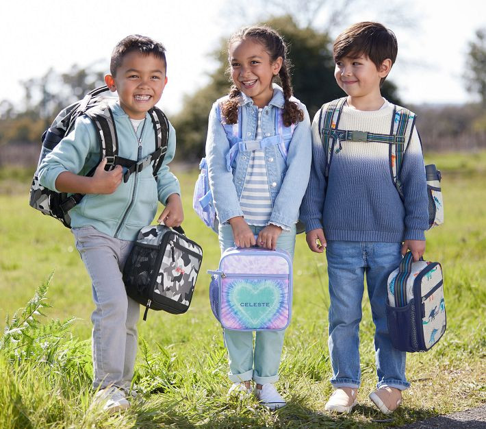 Mackenzie Gray Classic Camo Reflective Backpack & Lunch Bundle, Set Of 3 | Pottery Barn Kids