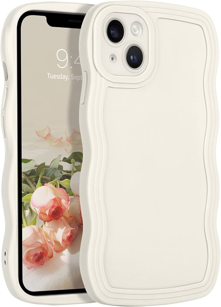 YINLAI iPhone 13 Case Cute Curly Wave Frame Design Slim Soft TPU Bumper Shockproof Protective Pho... | Amazon (CA)