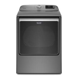 8.8 cu. ft. 240-Volt Smart Capable Metallic Slate Electric Vented Dryer with Steam, ENERGY STAR | The Home Depot