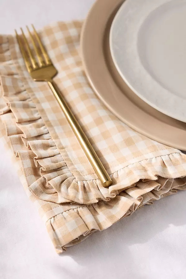 Brynn Gingham Napkins, Set of 2 | Anthropologie (US)