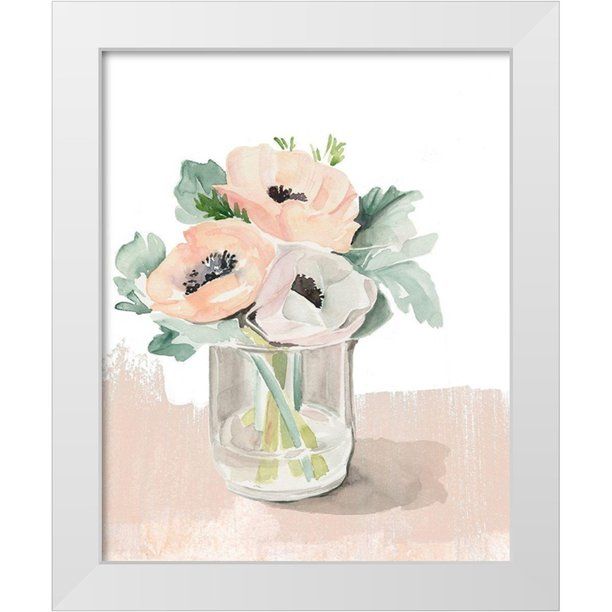 Parker, Jennifer Paxton 15x18 White Modern Wood Framed Museum Art Print Titled - Bud Vase I | Walmart (US)