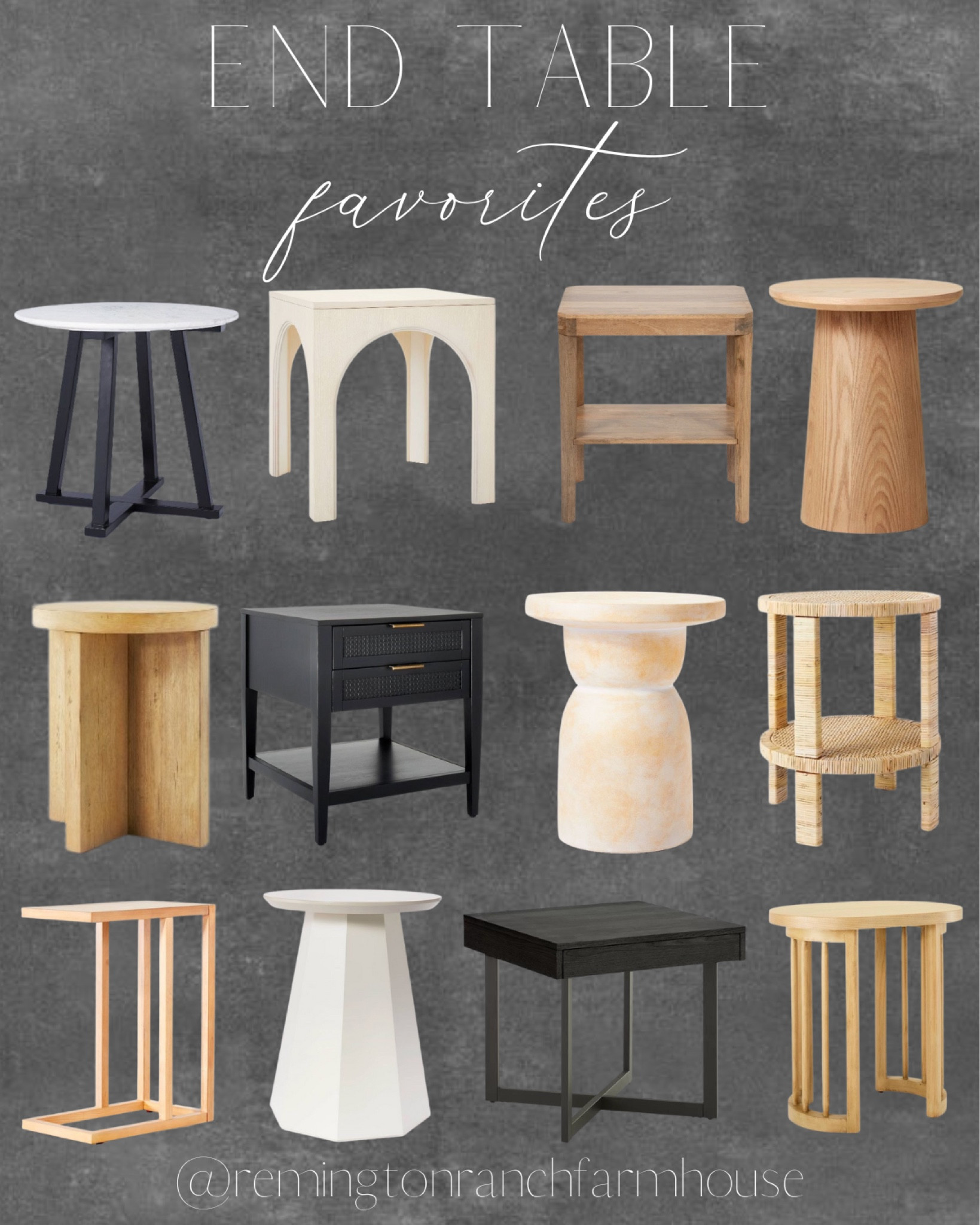 End Table Favorites - Farmhouse coffee tables - farmhouse furniture 

#LTKhome