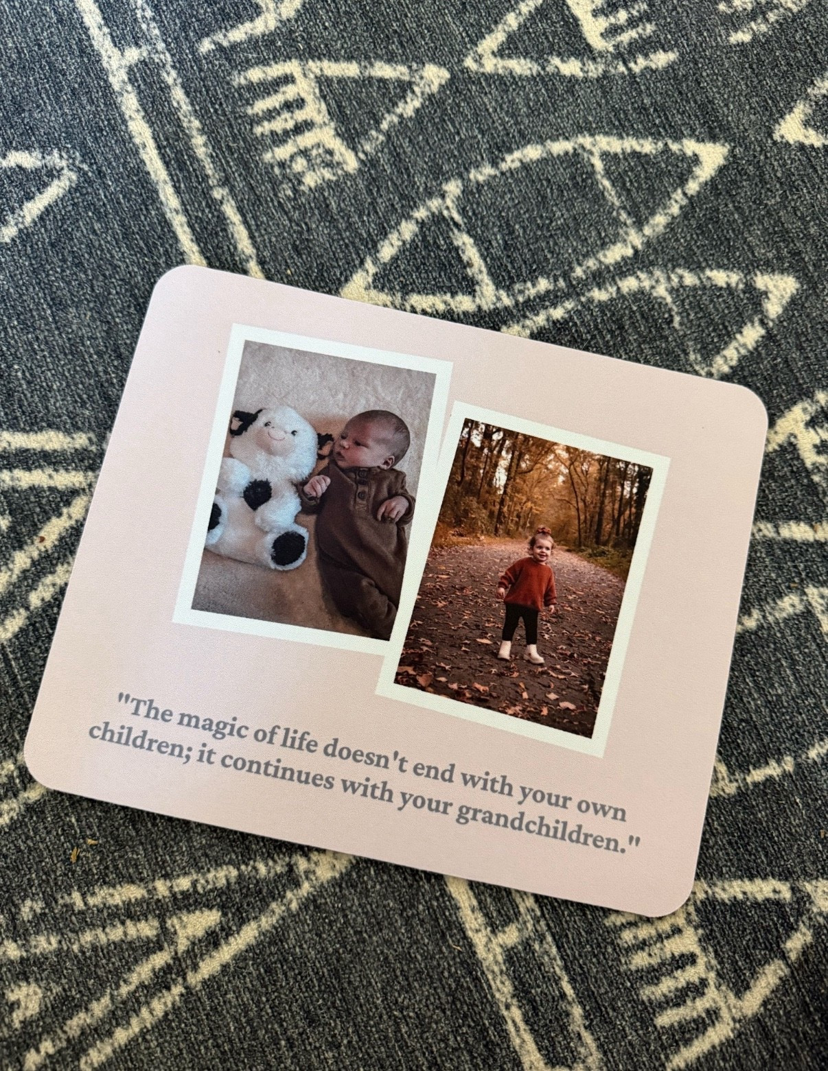 Gift ideas for mom, mother in law, or grandparents! My MIL is a highschool teacher so we ordered this customized mouse pad from Vistaprint. Super affordable and so easy to customize! 

Gift ideas, gifts for mom, gifts for teacher, custom gifts, personalized gifts, gifts for grandparents, gifts for grandma, gift guide, 2025 gift guide, Christmas 

#LTKFindsUnder50 #LTKGiftGuide #LTKHoliday