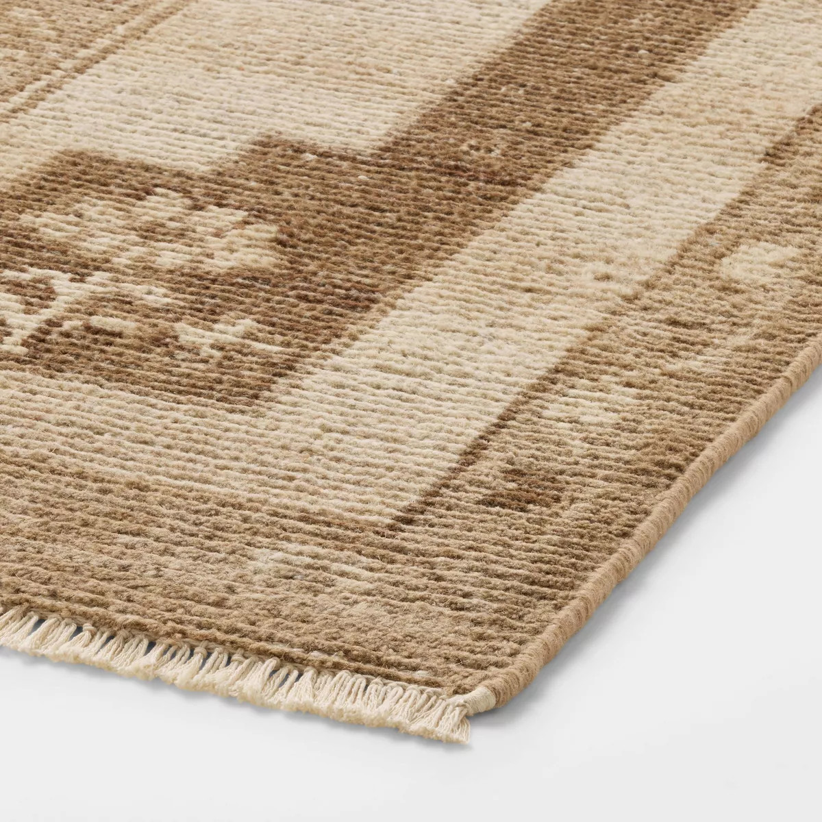 5'x7' Hand Knotted Wool Area Rug Brown/Cream - Threshold™ designed with Studio McGee | Target
