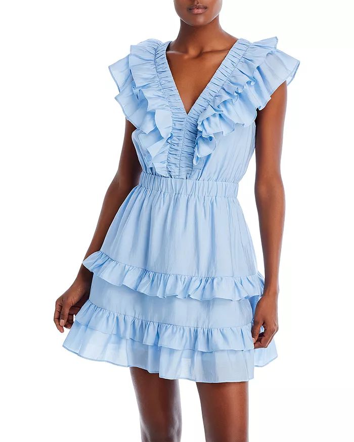 Ruffle Trim Mini Dress | Bloomingdale's (US)