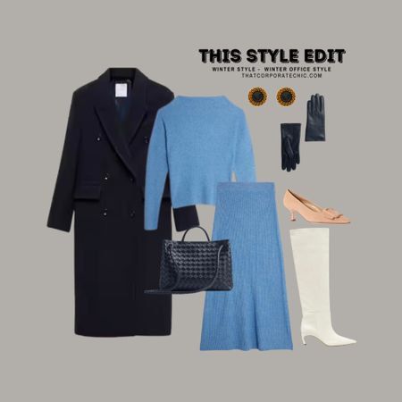 Winter style - Wear to the office - Co-ord style -  from desk to drink style - brunch style -work bag, work shoes, white boots, shades of blue outfit 


#Workwear  #brunchstyle #coatstyle #winterstyle #winterworkwear 

#LTKworkwear #LTKSeasonal #LTKstyletip